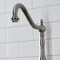 Kingston Brass Bridge Kitchen Faucet with Brass Sprayer, Brushed Nickel KS7758AXBS - alternate 5